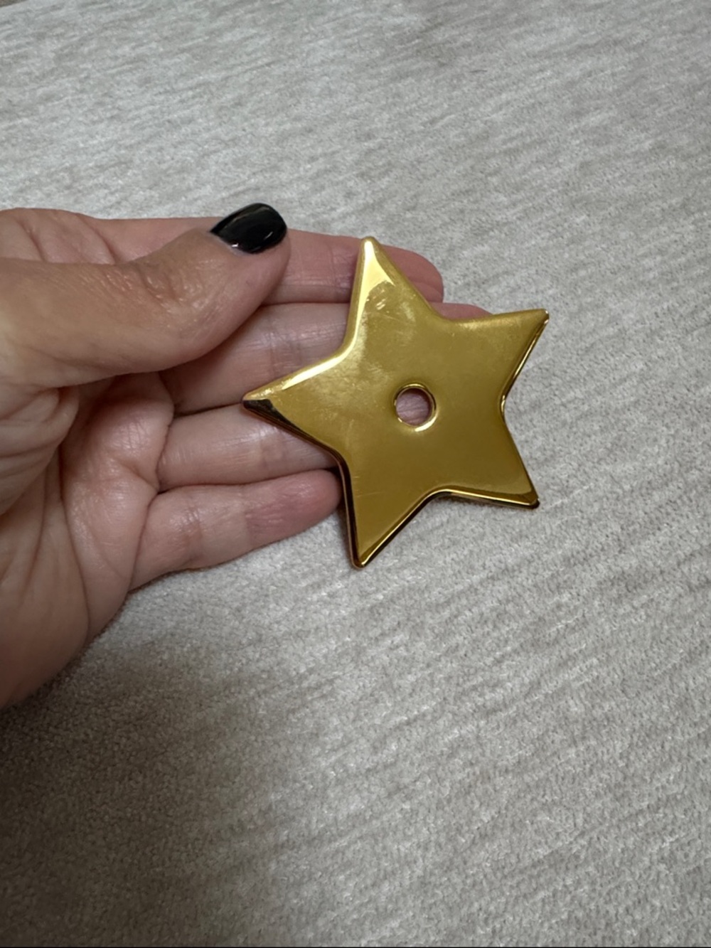 Dior Charm Gold Star Decorative Accent